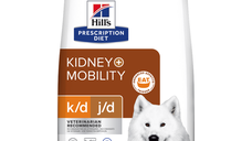HILL'S Prescription Diet k/d+j/d Kidney Care + Mobility, dietă veterinară câini, hrană uscată, afecțiuni renale și articulare HILL'S Prescription Diet k/d+j/d Kidney Care + Mobility, dietă veterinară câini, hrană uscată, sistem renal, sistem articular, 1