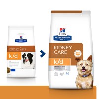 HILL'S Prescription Diet k/d Kidney Care, dietă veterinară câini, hrană uscată, afecțiuni renale HILL'S Prescription Diet k/d Kidney Care, dietă veterinară câini, hrană uscată,sistem renal, 4kg - 10