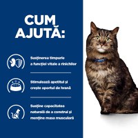 HILL'S Prescription Diet k/d Kidney Care Early Stage, Pui, dietă veterinară pisici, plic hrană umedă, sistem renal, 85g x 12buc - 9