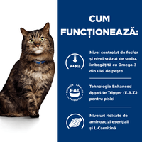 HILL'S Prescription Diet k/d Kidney Care Early Stage, Pui, dietă veterinară pisici, plic hrană umedă, sistem renal, 85g x 12buc - 10