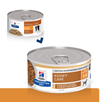 HILL'S Prescription Diet k/d Kidney Care, Pui cu Legume, dietă veterinară câini, conservă hrană umedă, afecțiuni renale, 156g - 3