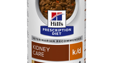 HILL'S Prescription Diet k/d Kidney Care, Pui cu Legume, dietă veterinară câini, conservă hrană umedă, afecțiuni renale HILL'S Prescription Diet k/d Kidney Care, Pui cu Legume, dietă veterinară câini, conservă hrană umedă, sistem renal, (în sos), 354g