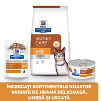 HILL'S Prescription Diet k/d Kidney Care, Vită, dietă veterinară pisici, plic hrană umedă, sistem renal, 85g x 12buc - 8