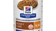 HILL'S Prescription Diet K/D, XS-XL, Pui, dietă veterinară, conservă hrană umedă câini, sistem renal, (pate), 350g