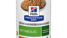 HILL'S Prescription Diet Metabolic pentru Câini, Pui, 370g - Conservă Umidă pentru Controlul Obezității