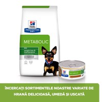 HILL'S Prescription Diet Metabolic, Pui cu Legume, dietă veterinară câini, conservă hrană umedă, afecțiuni metabolice (obezitate) HILL'S Prescription Diet Metabolic Mini, Pui cu Legume, dietă veterinară câini, conservă hrană umedă, metabolism (obezitate - 6
