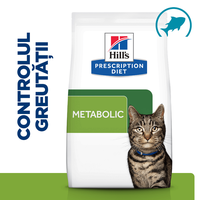 HILL'S Prescription Diet Metabolic, Ton, dietă veterinară, hrană uscată pisici, managementul greutății, 8kg - 5