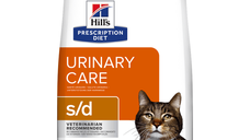 HILL'S Prescription Diet s/d Urinary Care, Pui, dietă veterinară pisici, hrană uscată, afecțiuni urinare HILL'S Prescription Diet s/d Urinary Care, Pui, dietă veterinară pisici, hrană uscată, sistem urinar, 3kg