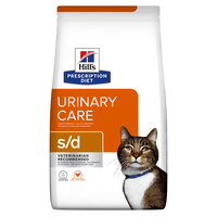 HILL'S Prescription Diet s/d Urinary Care, Pui, dietă veterinară pisici, hrană uscată, afecțiuni urinare HILL'S Prescription Diet s/d Urinary Care, Pui, dietă veterinară pisici, hrană uscată, sistem urinar, 3kg - 4
