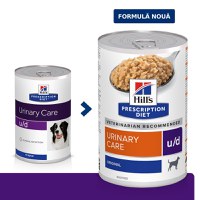 HILL'S Prescription Diet u/d Urinary Care, dietă veterinară câini, conservă hrană umedă, sistem urinar, 370g - 1