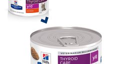 HILL'S Prescription Diet y/d Thyroid Care cu pui, hrana umeda veterinara pentru pisici, conserva 156 g