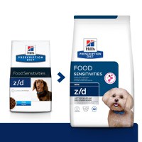 HILL'S Prescription Diet z/d Food Sensitivities Mini, dietă veterinară câini, hrană uscată, afecțiuni dermatologice și digestive HILL'S Prescription Diet z/d Food Sensitivities Mini, dietă veterinară câini, hrană uscată, piele & blana, sistem digestiv, 1 - 1