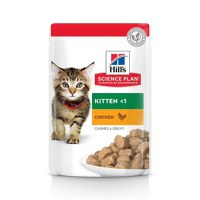 HILL'S SCIENCE PLAN Kitten, Pui, plic hrană umedă pisici junior, (în sos), 85g - 1