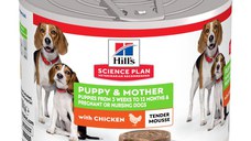 HILL'S Science Plan Puppy & Mother, XS-XL, Pui, conservă hrană umedă câini junior, (mousse), 200g