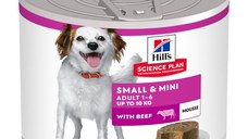 HILL'S Science Plan Small & Mini Adult, XS-S, Vită, conservă hrană umedă câini, (mousse), 200g