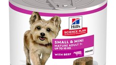 HILL'S Science Plan Small & Mini Mature, XS-S, Pui, conservă hrană umedă câini senior, (mousse), 200g