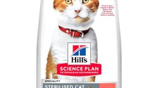 HILL'S Science Plan Sterilised, Somon, hrană uscată pisici sterilizate, 3kg