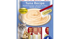 INABA Churu Creamy Senior, Ton, plic recompense fără cereale pisici senior, (piure), 56g
