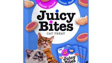 INABA Churu Juicy Bites, Ton și Pui, punguță recompense fără cereale pisici, semimoist, 33.9g