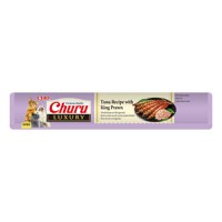 INABA Churu Luxury, Ton și Creveți, plic recompense fără cereale pisici, (piure), 56g - 4