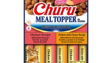 INABA Churu Meal Topper Varieties, Pui, cutie hrană umedă fără cereale pisici, (topping), 280g