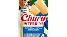 INABA Churu Terrine Medium M Somon si Ton pentru Caini 60g