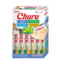 INABA Churu Tuna Varieties (Ton, Ton și Pui|Brânză|Scoici), cutie, tub recompense fără cereale pisici, (topping), 280g - 2
