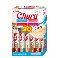 INABA Churu Varieties, Ton și Fructe de Mare, cutie, tub recompense fără cereale pisici, (piure), 280g - 2