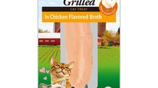 INABA Ciao Grilled Fillet, Pui, plic recompense fără cereale pisici, (în sos), 25g