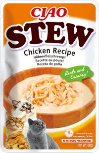 INABA Ciao Stew, Pui, plic hrană umedă fără cereale pisici, (în sos), 40g - 2