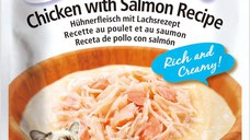 INABA Ciao Stew, Somon și Pui, plic hrană umedă fără cereale pisici, (în sos), 40g