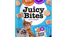 INABA Juicy Bites, Scoici și Crab, plic recompense fără cereale pisici, 33.9g