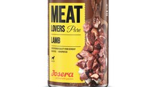 JOSERA Meat Lovers Pure, XS-XL, Miel, conservă hrană umedă monoproteică fără cereale câini, (în sos), 400g