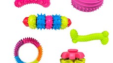 Jucărie cauciuc câini talie medie, 6 modele  1 bucata