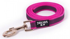 JULIUS-K9 Color & Gray, lesă antiderapantă cu mâner câini, textil, bandă JULIUS-K9 Color & Gray, lesă antiderapantă cu mâner câini, 50kg, textil, bandă, 20mm x 1.2m, roz