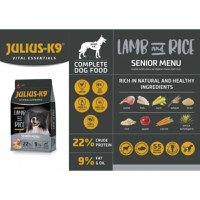 JULIUS-K9 Hypoallergenic Senior Menu, XS-XL, Miel și Orez, hrană uscată câini senior, alergii, 3kg - 3