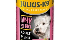 JULIUS-K9 Miel si Orez pentru Câini, Conserva Umidă, XS-XL, 1240g