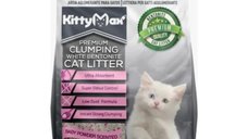 KITTYMAX Talc pentru Pisici - Așternut Igienic Aglomerant din Bentonită, Fără Praful, 5L