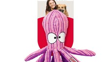 KONG CuteSeas Octopus, jucărie de pluș câini, cu sunet, pluș KONG CuteSeas Octopus, jucărie de pluș câini S, cu sunet, pluș, roz, 1buc