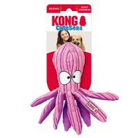 KONG CuteSeas Octopus, jucărie de pluș câini, cu sunet, pluș KONG CuteSeas Octopus, jucărie de pluș câini S, cu sunet, pluș, roz, 1buc - 1