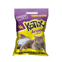 KOTIX, Lavanda, așternut igienic pisici, granule, silicat, neaglomerant, fără praf, 10l - 1