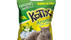 KOTIX, Măr Verde, așternut igienic pisici, granule, silicat, neaglomerant, fără praf, 10l