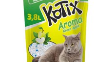 KOTIX, Măr Verde, așternut igienic pisici, granule, silicat, neaglomerant, fără praf, 3.8l