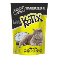 KOTIX Normal, așternut igienic pisici, granule, silicat, neaglomerant, fără praf, 3.8l - 1