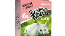 KOTIX, Piersici, așternut igienic pisici, peleți, tofu, aglomerant, neutralizare mirosuri, biodegradabil, 6l