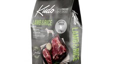 KUDO Medium And Maxi Junior, M-XL, Miel și Orez, hrană uscată conținut redus cereale câini junior, presată la rece, 12kg