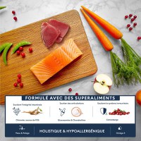 MARLY&DAN Adult Small Breed, XS-S, Somon, hrană uscată fără cereale câini, 4kg - 5