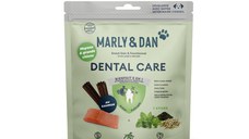 MARLY&DAN Dental Care Sticks, M-XL, Somon, punguță recompense funcționale fără cereale câini, sensibilități dentare, 140g