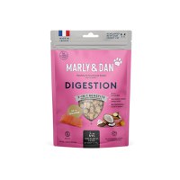 MARLY&DAN Digestion, Somon, punguță recompense funcționale fără cereale pisici, sistem digestiv, 40g - 2