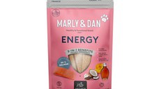 MARLY&DAN Energy, XS-XL, Somon, punguță recompense funcționale fără cereale câini, activitate intensă, 80g